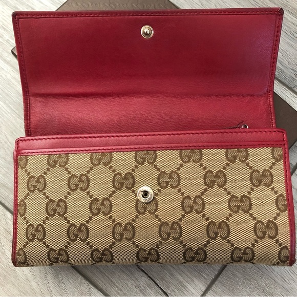 Gucci Monogram Long Wallet GG logo interlocking heart authentic gucci wallet - Picture 9 of 16
